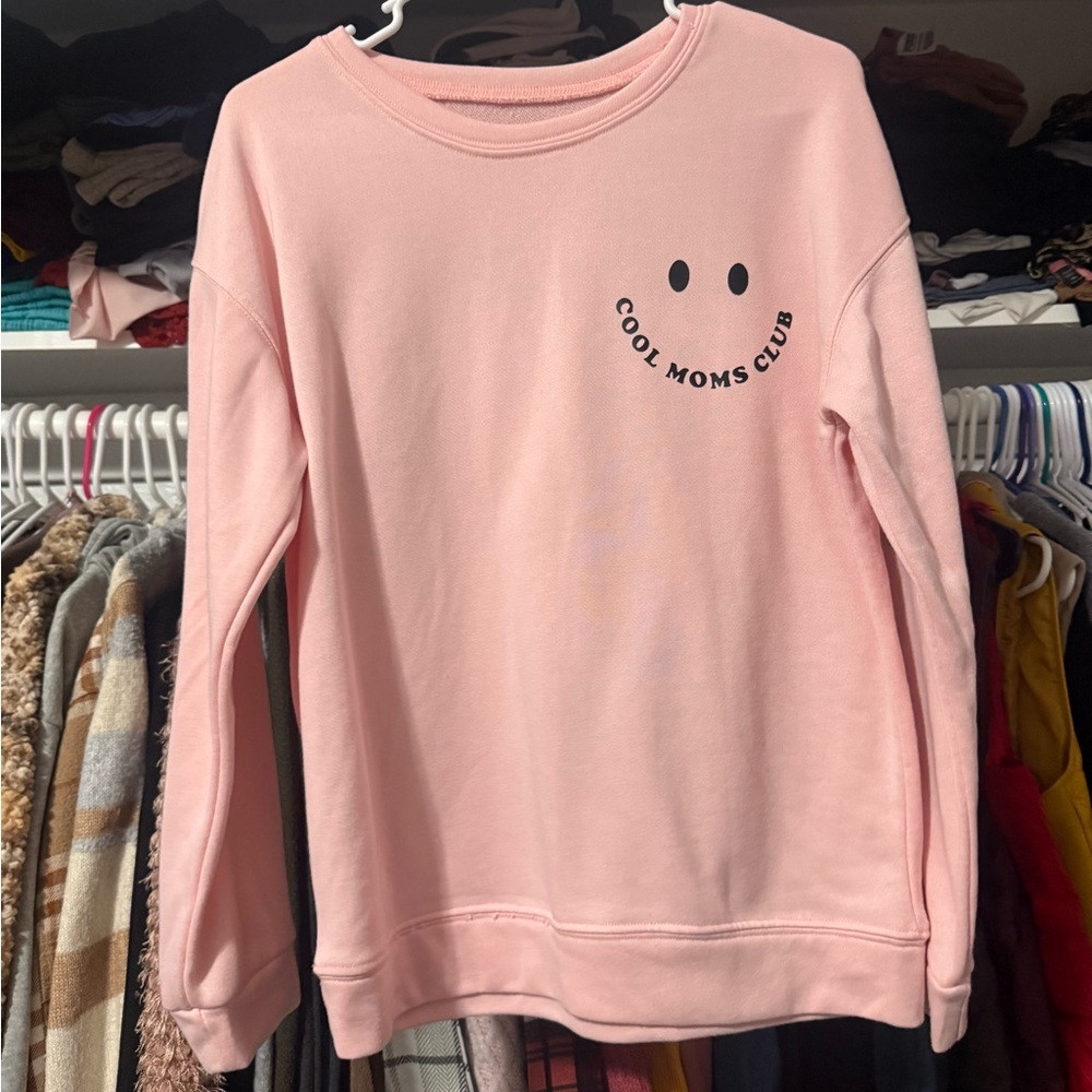 Pink Cool Moms Club Sweatshirt